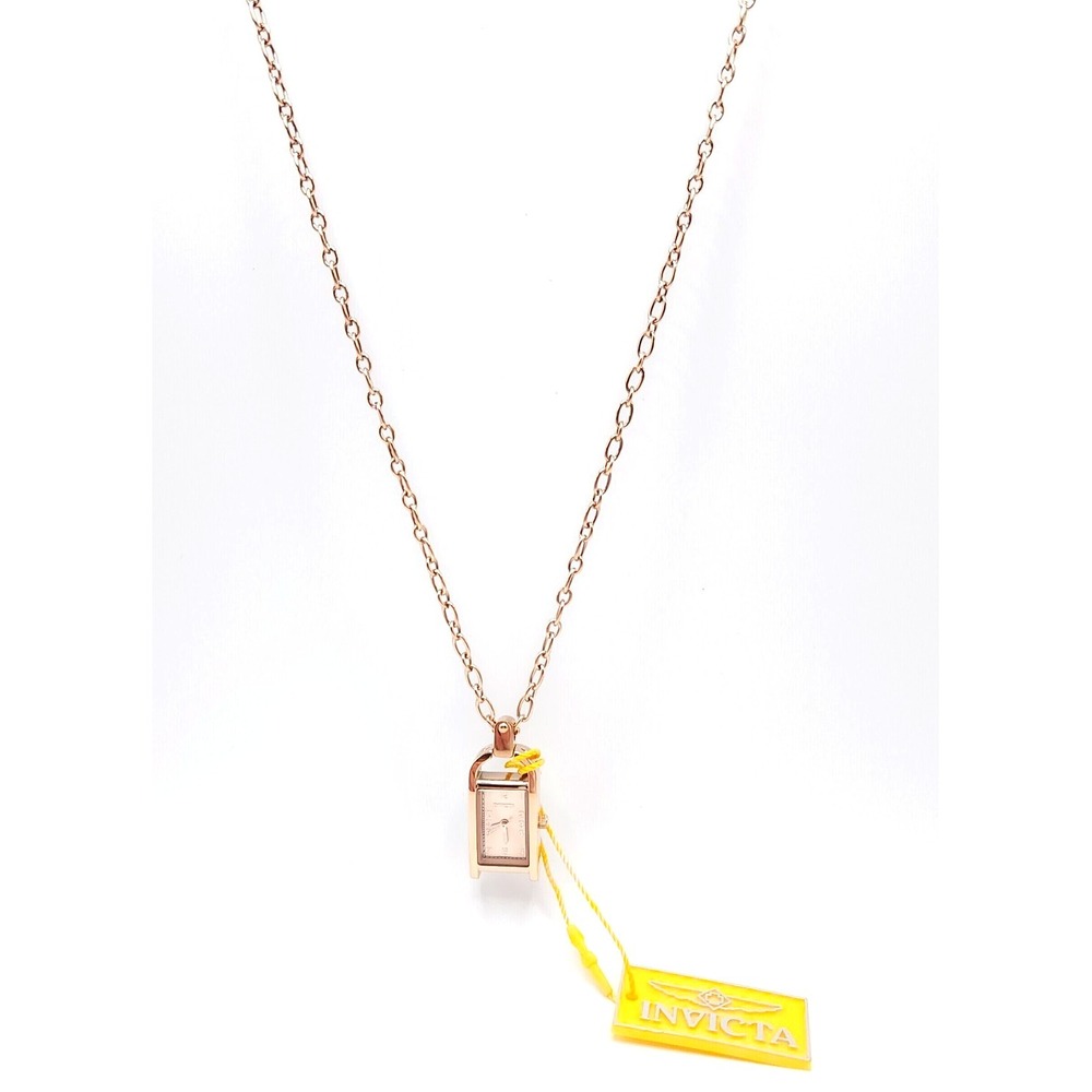 Invicta Mini Angel 49936 Pendant Watch Necklace Rose Gold Women's New - Picture 11 of 11